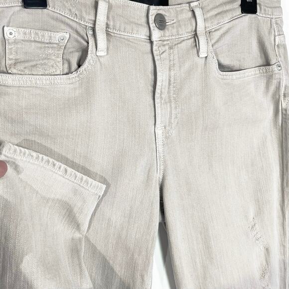 VINCE Women’s Mason Rolled Jean in Destructed Tawny Light Tan size 29 - Picture 4 of 7